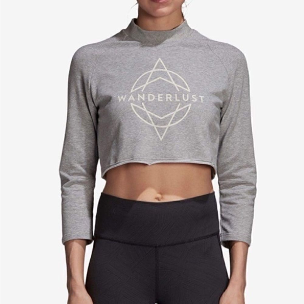 Women’s Adidas Wanderlust Cropped WanderLust mock neck top